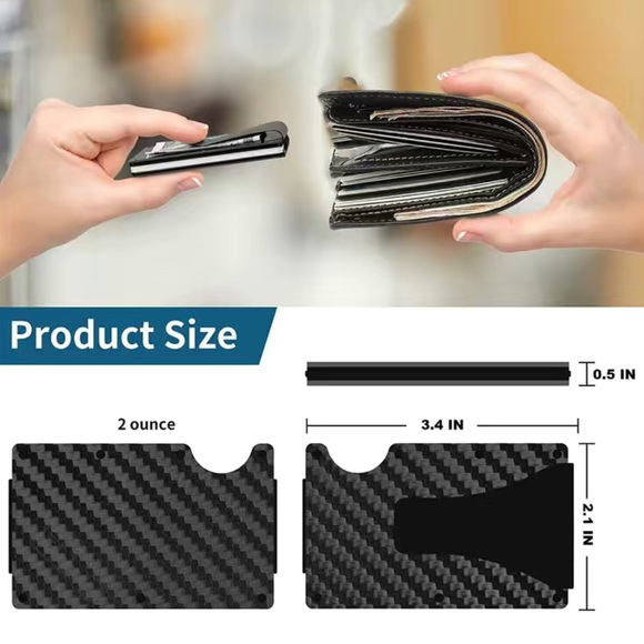 Men’s slim wallet, RFID Blocking - NWT - Picture 3 of 7